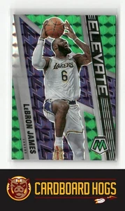 2021-22 Mosaic #6 LeBron James Los Angeles Lakers Elevate Green Mosaic - Picture 1 of 2