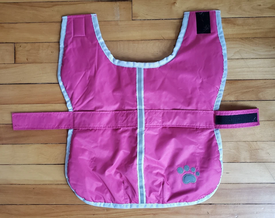 Zack & Zoey Dog Coat Pink Medium Waterproof Reflective Fleece Lined Hook & Loop - Image 1 of 4