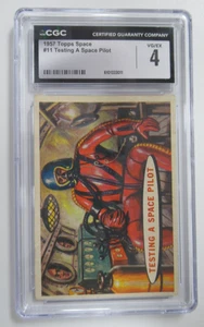 1957 Topps Space Cards Testing A Space Pilot #11 CGC 4 - Picture 1 of 3