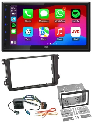 JVC Bluetooth 2DIN MP3 DAB USB Autoradio für VW Sharan ab 10 Tiguan ab 07 Touran - Bild 1 von 4
