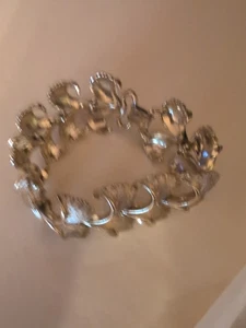 Armband mit Gliederschleife verstellbar Vintage strukturiert goldfarben einige Gebrauchsspuren - Bild 1 von 1
