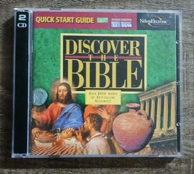 Discover the Bible PC CD-ROM 1999 Bible Study Guide 2 Disc WIN 95/98 Pre-owned  - Image 1 of 4