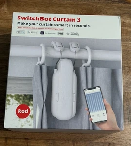 SwitchBot Barra de Cortina 3 Abridor de Cortina Automático Cortina Inteligente con App Temporizador G7 - Imagen 1 de 7
