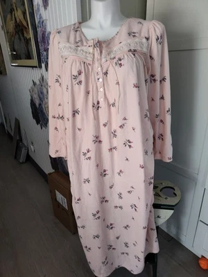 Camisón largo Adonna para mujer talla grande suave acogedor polar cálido fácil cuidado Foto 1 de 4