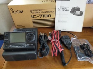 Icom IC-7100 All Band All Mode 100W Touchscreen Transceiver HF/VHF/UHF Working - Picture 1 of 7
