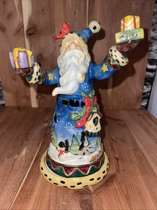Roman Inc. Merlin Zauberer Santa Figur Holiday Weihnachten T-Shirt Licht Kerze Holiday - Bild 1 von 11