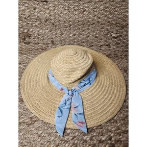 Orageous Mujer Ojal Paja Tejido Sol Sombrero Playa Boho Talla Única - Imagen 1 de 6