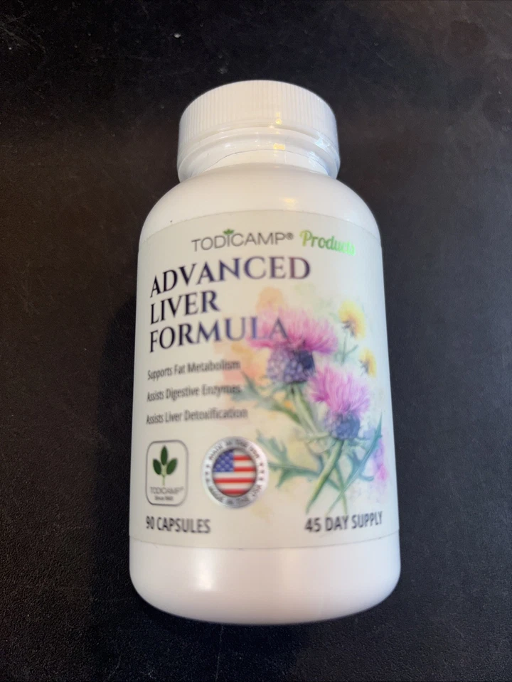 TODICAMP Salud Hepática con Cardo Mariano, Alcachofa, Colina Soporte Hígado 6/27 Foto 1 de 1