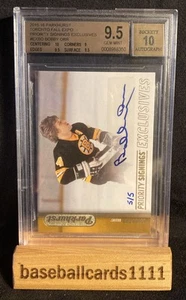 2015 Parkhurst Toronto Expo Bobby Orr Priority Signings 5/5 BGS 9.5 Auto G34 - Picture 1 of 6