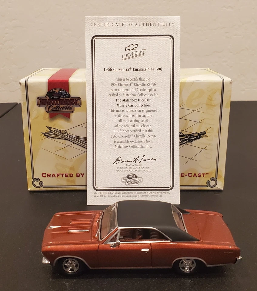 Matchbox Collectibles 1966 Chevrolet Chevelle SS 396 Muscle Car 1:43 Scale - Image 1 of 4