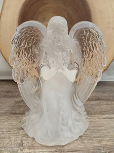 8” Intricate Lighted Praying Angel Christmas Around The World Exclusive. "Read" - Picture 1 of 18