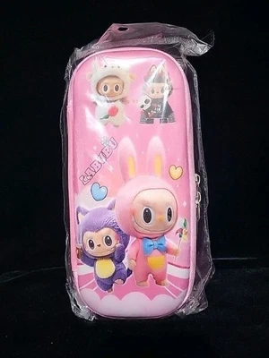 Estuche para lápices con cremallera Labubu The Monsters bolsa de almacenamiento de burbujas rosa. NUEVO. Precintado Foto 1 de 4