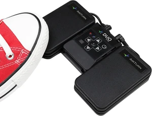 Airturn DUO500 Silent Bluetooth Pedal Page Turner Teleprompt Live Stream App Con - Afbeelding 1 van 12