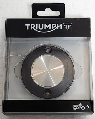 Nueva cubierta de insignia de alternador Triumph Bonneville Bobber, Thruxton # T1269017 OEM Foto 1 de 3