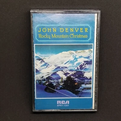 John Denver Cassette Tape Rocky Mountain Christmas 1975 RCA Holiday Music Foto 1 de 4