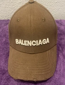 Tan Logo Embroidered Baseball Hat Strapback - Picture 1 of 7