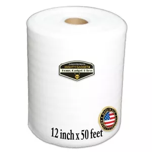 Mighty Gadget Foam Wrap Roll 12" Wide x 50' ft 1/16" Thickness - Picture 1 of 7