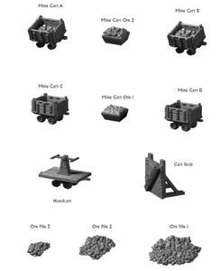 DT Cavern Mine Cart Scatter - 28 mm / 1" - DragonLock - DND - Pathfinder - RPG - - Picture 1 of 12