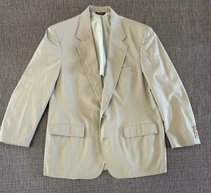 Haspel Blazer 44S Tan Khaki Cotton Blend Packable Jacket Beautiful and Stylish ! - Picture 1 of 12