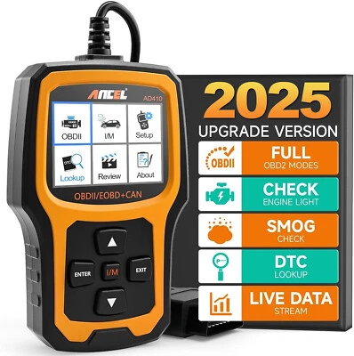 ANCEL AD410 Car Engine Diagnostic Scanner Tool OBD2 Scanner Fault Code Reader UK - Image 1 of 4