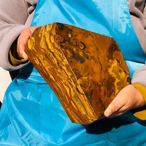 9.13LB Natural Madagascar Tiger's-Eye Raw Stone Rock Specimen Mineral Healing - Picture 1 of 18