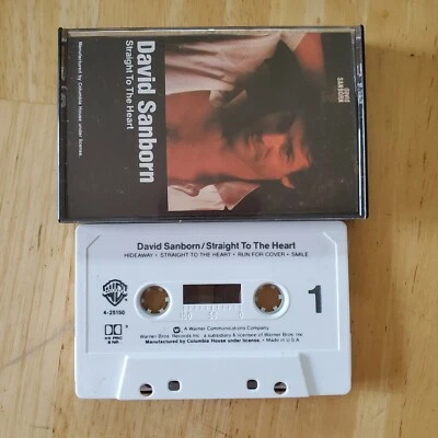 DAVID SANBORN-STRAIGHT TO THE HEART Cassette Tape Hideaway Smile Lotus Blossom - Image 1 of 4