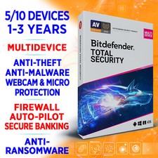 Bitdefender Total Security 2023 5-10 devices 1-2-3 years (USA / Canada)