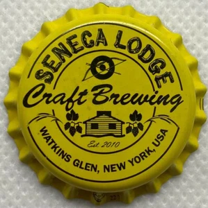 USA Plastic Lined Beer Crown Bottle Cap: Seneca Lodge Brewing - Picture 1 of 1