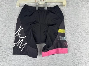 Beroy Shorts Cycling Girls Medium Black Pink Nylon Spandex Blend Padded - Picture 1 of 14