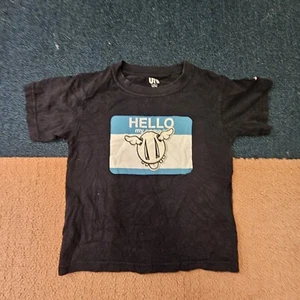 Dface X Uniqlo My Name Is Toddler T-Shirt 3-4 Black Graphic 3t 4t Art D*face L1a - Picture 1 of 11