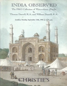 CHRISTIE’S INDIA OBSERVED Daniell Watercolours P&O Coll Auction Catalog 1996 - Imagen 1 de 1