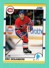 (1) ERIC DESJARDINS  1990-91 SCORE # 58T CANADIENS ROOKIE NM-MT CARD (H8664)