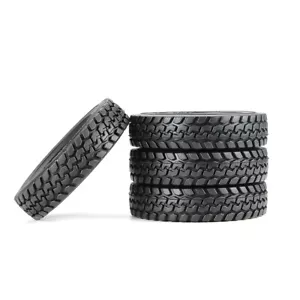 4Pcs For RC 1:14 Tamiya Tractor Truck Trailer Car Climbing Rubber Tyre Tires - Picture 1 of 12
