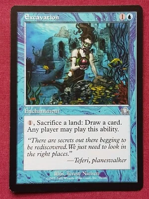 Magic The Gathering PROPHECY EXCAVATION blue card MTG - Image 1 of 2