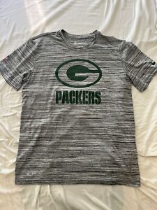 Green Bay Packers Nike Shirt Large Gray
