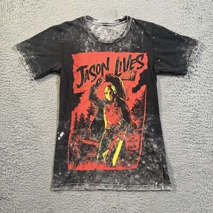 Friday The 13th Jason T Shirt Men XS  Black Acid Wash Officially Licensed Horror - Picture 1 of 8