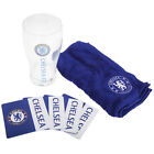 Fuball Bar-Set, Bierglas, Handtuch und Bierdeckel mit Chelsea FC Logo (SG2884)