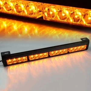 16 LED Auto Blitzlicht Frontblitzer Warnleuchte Dash Strobe Notfall Warnung Gelb - Bild 1 von 14