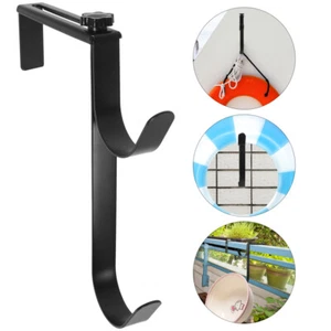 Pole Hanger Swimming Pool Wall Hook Multi-use Pool Hook Metal Pool Pole Hanger - Picture 1 of 12