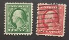 VF - US Scott 424  425 George Washington Used Stamp  Lot z9884