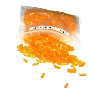 Lot of 500 Ming Tree Economical 1/4 inch Long 6mm Glass Bugle Tube Seed Beads - Picture 1 of 30
