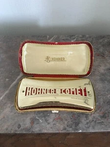 Ancien Harmonica HOHNER COMET Etui doré 3427 - Imagen 1 de 8