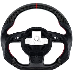 LOSCHEN Real Carbon Fiber Steering Wheel For Audi S3 S4 S5 RS3 RS4 RS5 RS6 2012+ - Picture 1 of 7