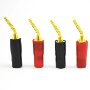 8 pz spina banana placcata in oro puro rame placcato oro connettore cavo altoparlante HIFI 2 mm pin - Foto 1 di 6