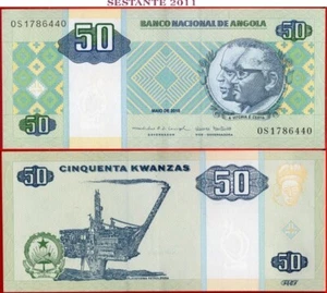Angola 50 Kwanzas 5 2010 P 146b AU/UNC kostenloser Versand ab 100$ - Bild 1 von 3