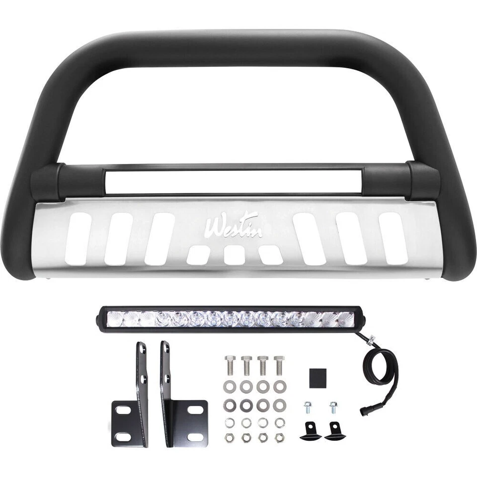 Westin Ultimate Led Bull Bar texturizado preto compatível com 2007-2022 Toyota Sequoia Tundra - Imagem 1 de 4