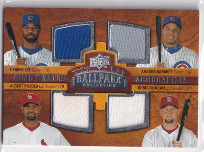 Muestra cuádruple UD Ballpark Collection 2008 - Albert Pujols, Aramis Ramírez #234  Foto 1 de 2