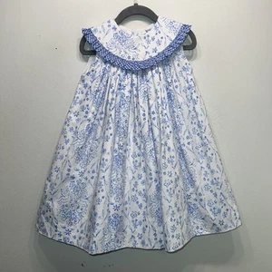 Bailey Boys Classic Saint Simon Island Cotton Large Collar Dress Sz 2T Bunnies - Picture 1 of 7