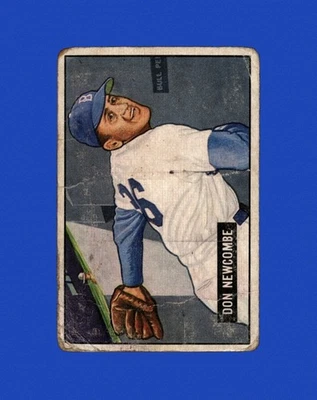 Bowman Set-Break 1951 #6 Don Newcombe baja calidad (arruga) *GMCARDS* Foto 1 de 2