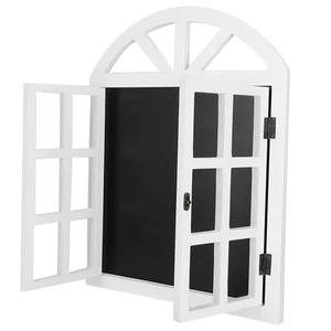 Wood Blinds Message Board Chalkboard Rustic Blank Window Wall Prompt Bo - Picture 1 of 20